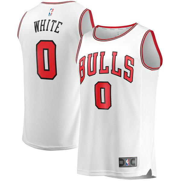Maillot Chicago Bulls Homme Coby White 0 2019 Blanc